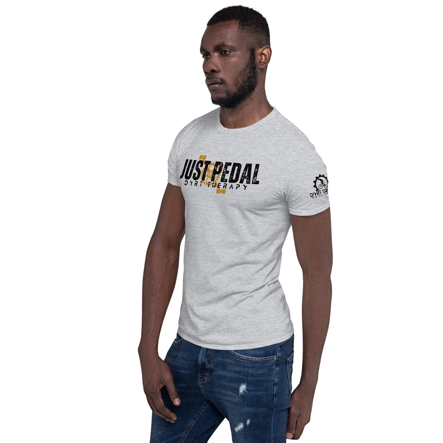 Just Pedal (white or gray) Unisex T-Shirt