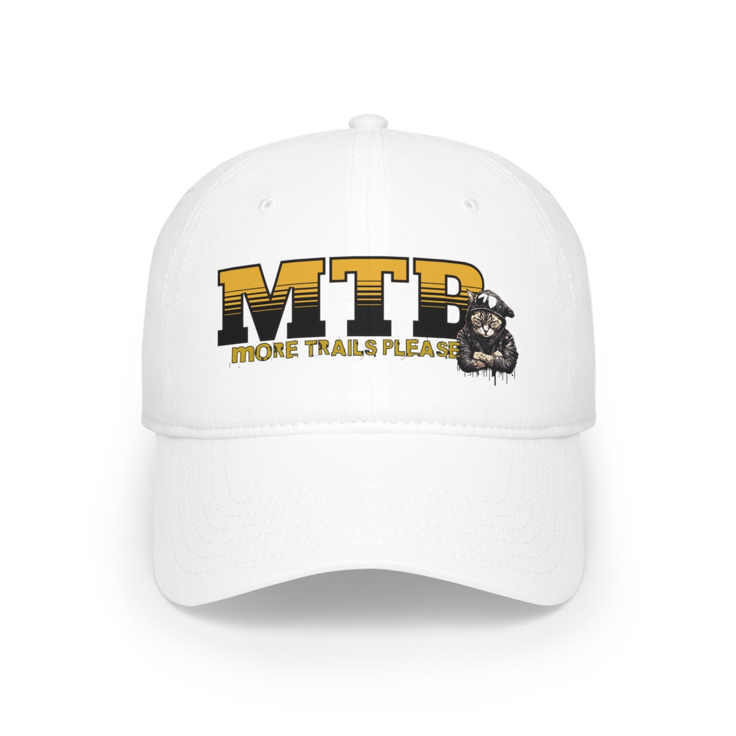 Trail Cat- Yellow -Low Profile Baseball Cap