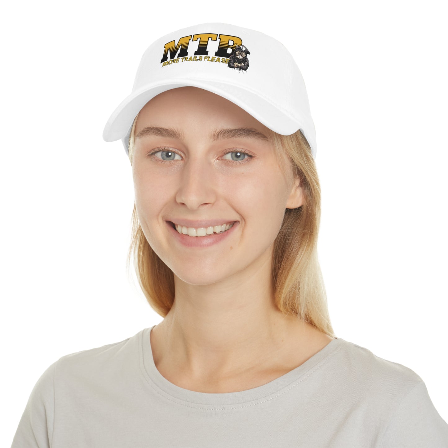 Trail Cat- Yellow -Low Profile Baseball Cap