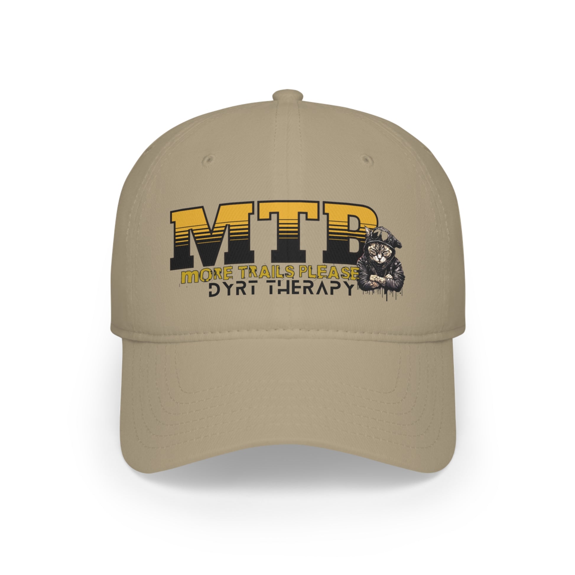 Trail Cat- Yellow -Low Profile Baseball Cap