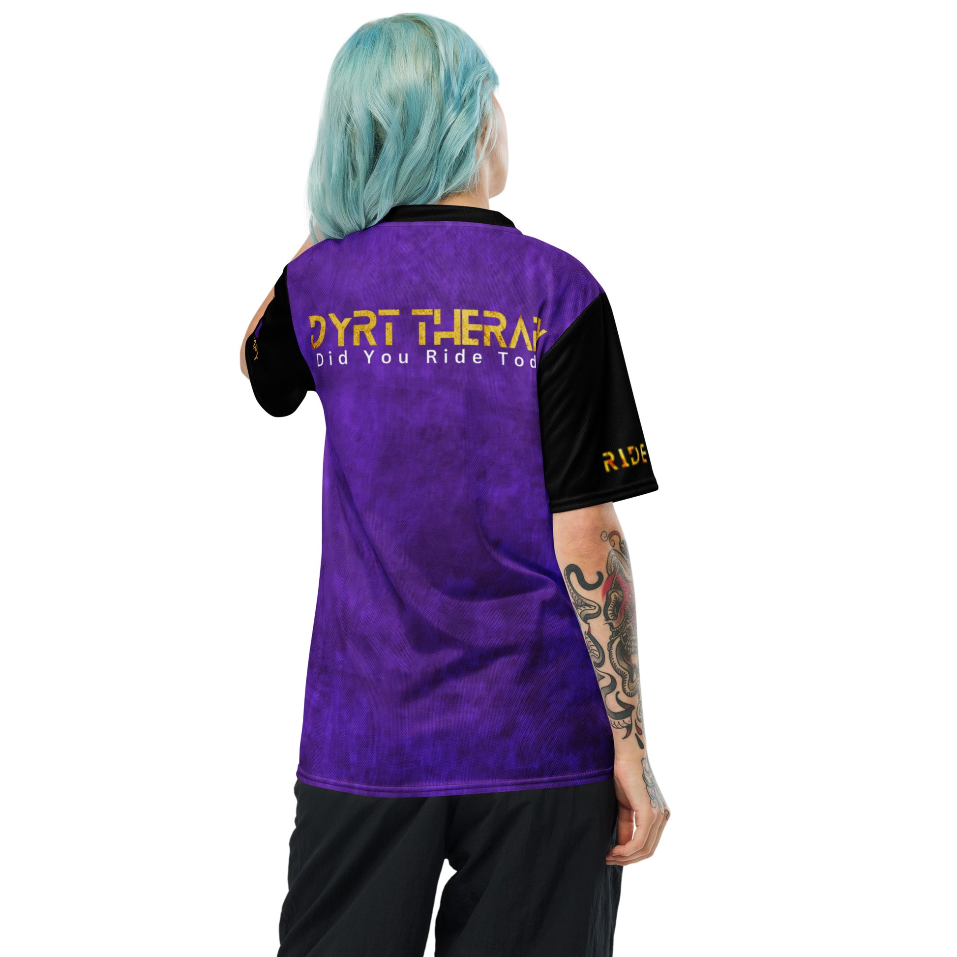 DYRT Purple Block unisex sports jersey