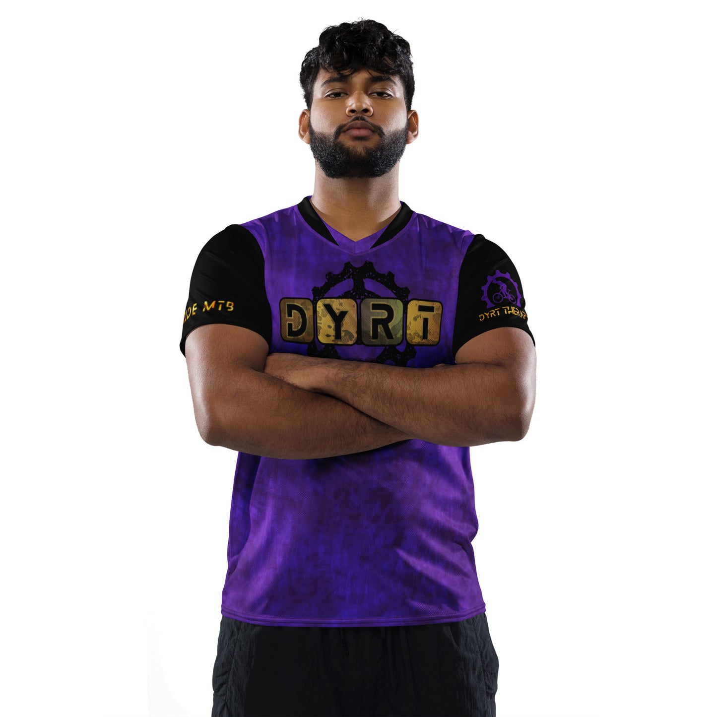 DYRT Purple Block unisex sports jersey