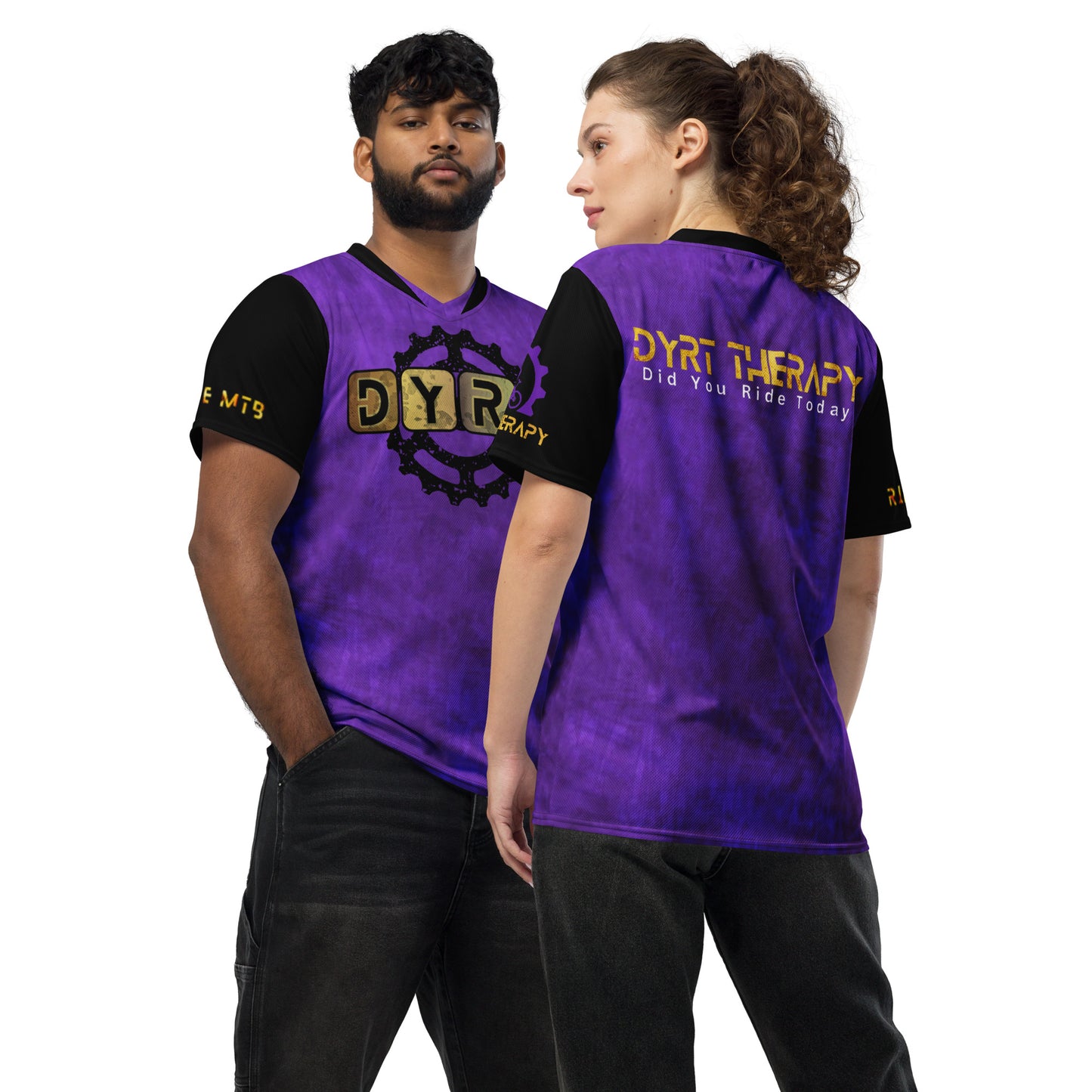 DYRT Purple Block unisex sports jersey