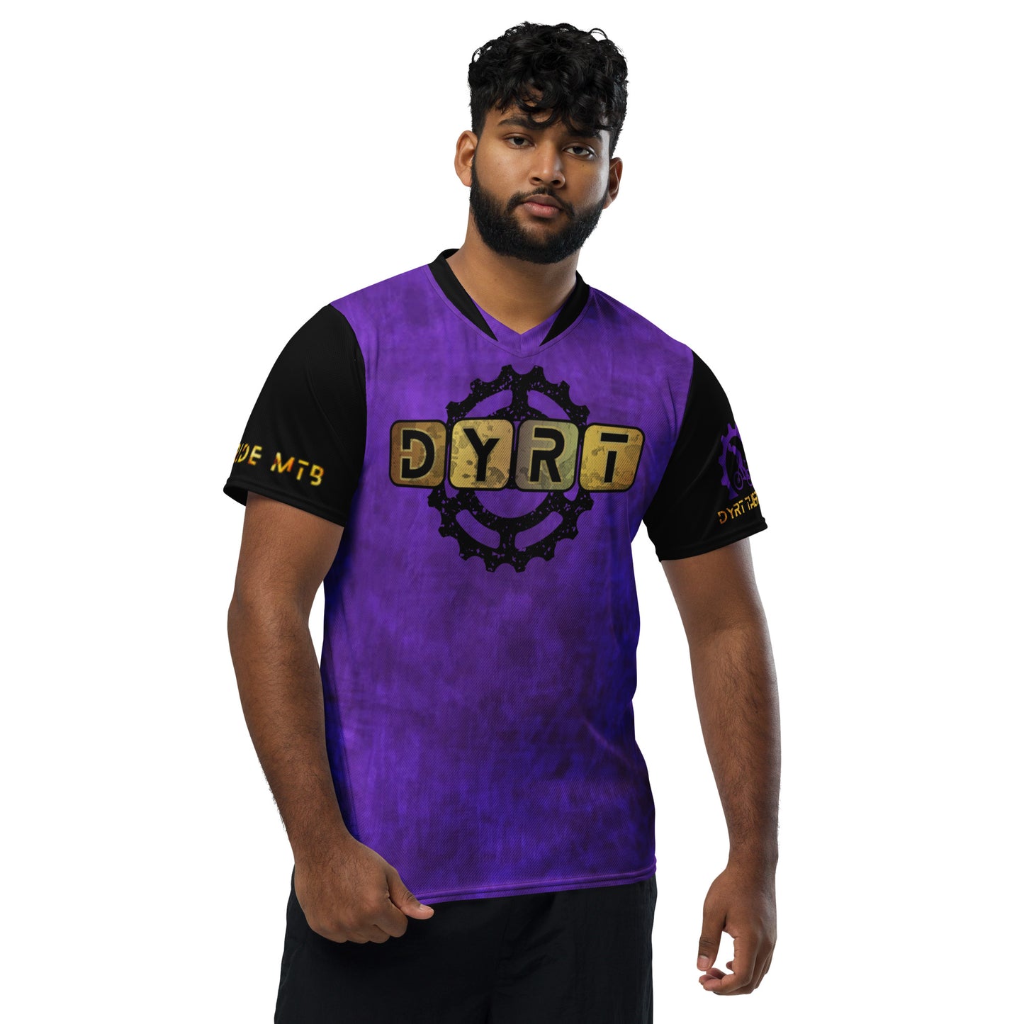 DYRT Purple Block unisex sports jersey