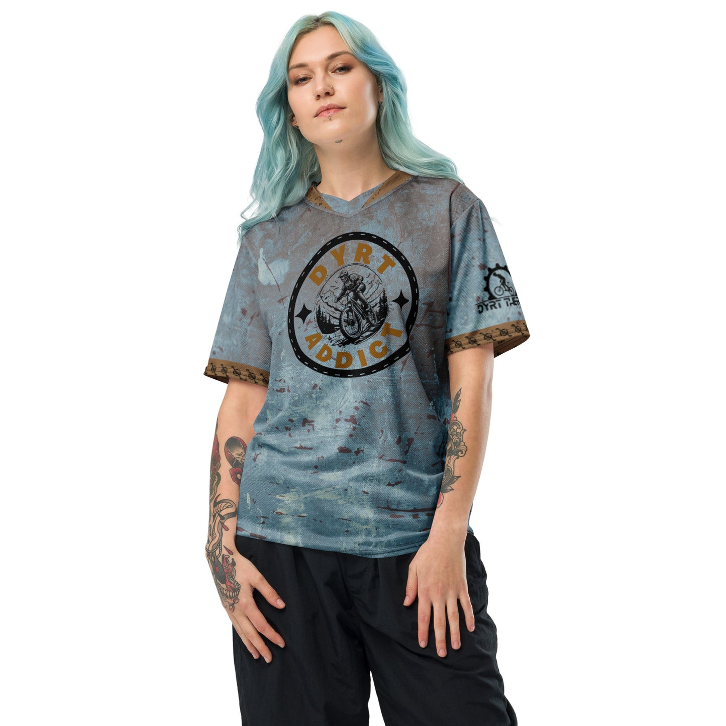 Dyrt Addict Recycled unisex sports jersey