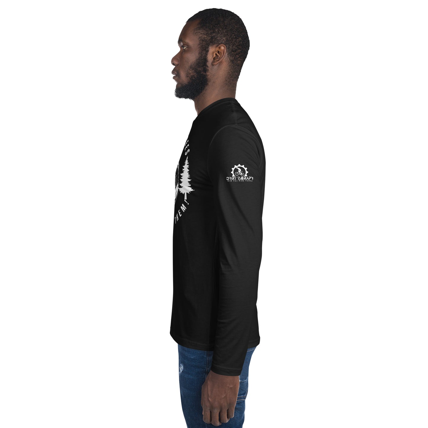 Save The Trees-Long Sleeve Fitted Crew dark colors