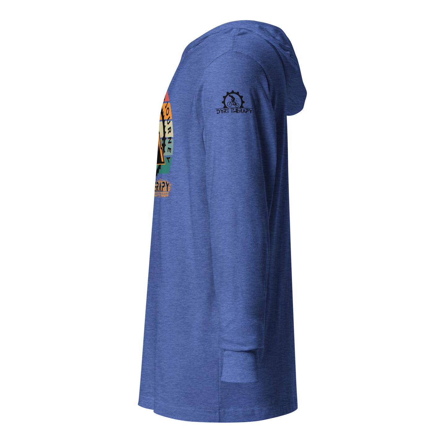 Happiness is a journey blue or white Hooded long-sleeve tee